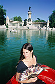 Retiro park and Alfonso XIII memorial. Madrid. Spain