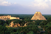 Round pyramid. Uxmal. Yucatán. Mexico.