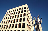 EUR Civilisation Palace. Architect M. Piacentini. Fascist Style. Rome. Italy.