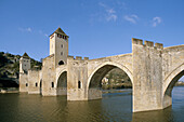 Valentré bridge. City of Cahors. Quercy. Lot. France.