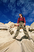 Hiker at Grand Staircase-Escalante National Monument. Utah, USA