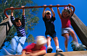 Kids playing together in the park