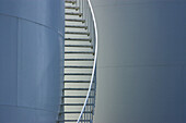 stairs at storage tanks, Alaska