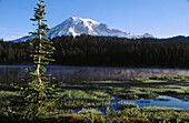 Mt. Ranier, in USA, covered with snow