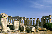 Greek ruins of Selinus. Selinunte. Sicily, Italy