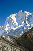 Sacred Peak Kumbhakrama. Jannu North face (7210m) en route to Kangchenjunga. East Nepal