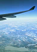 View from an aeroplane window