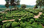 Gardens of the Chateau de Marqueyssac. Dordogne. Aquitaine. France