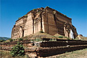 Mingun, unfinished pagoda. Near Mandalay. Myanmar.