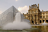 Louvre pyramid, Paris. France