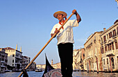 Gondolier. Venice. Italy