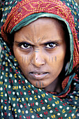 Afar ethnic group woman. Dankalie province. Eritrea