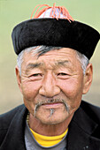 Man from Bouriate ethnic group. Khentii province. Mongolia.