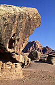 Morning light on balanced rock. Glen Canyon National Recreation Area. Arizona, USA