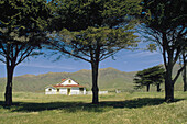 Christy Ranch in spring, Santa Cruz Island. Channel Islands. California. USA