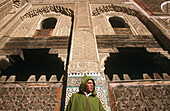 Man in Medressa Bou Inania. Meknès. Morocco