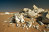 Gypsum. Sahara desert. Fezzan. Libya
