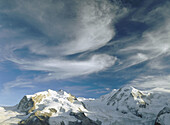 Dufourspitze or Monte Rosa, Gornergrat . Zermatt, Switzerland Alps