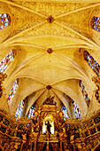 Main chapel of Sant Francesc gothic church. Palma de Mallorca. Majorca. Balearic Islands. Spain