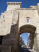 Medieval Portal de Sant Roc. Maó. Menorca. Balearic Islands. Spain.