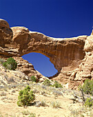 Scenic north window arch, Arches national park, Utah, USA.