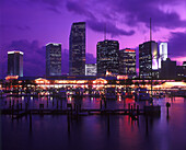 Bayside & downtown, Miami, Florida, USA.