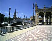 Plaza de España, Seville, Andalusia, Spain.