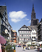 Place marche-aux-cochons-de-lait, Strasbourg, France.