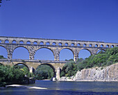 Roman aqauduct, Pont du gard, Provence, France.