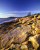Scenic otter cliffs, Mount desert islandcoastline, Maine, USA.