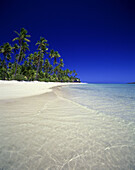 Scenic beach, Plantation resort, Molololailai island coastline, Fiji.