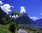 Scenic mitre peak, Milford sound, Fiordland, New zealand.