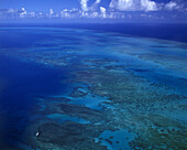 Scenic aerial: great barrier reef, North queensland, Australia.