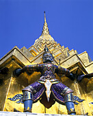 Silent guard, Watphra kaeo (grand palace), Bangkok, Thailand.