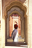 Guardsman, City palace, Jaipur, Rajasthan, India.