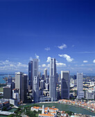 Marina districtskyline, Singapore.