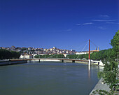 Bridge, River soane, Lyon, France.