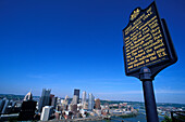 Mount washington overlook, Pittsburgh, Pennsylvania, USA.