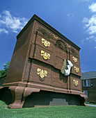 Giant chippendale furniture dresser, High point, North carolina, USA.
