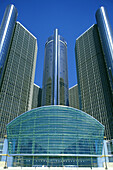 Renaissance center, downtown, Detroit, Michigan, USA.