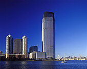 Goldman sacks tower, Jersey City financial district, New Jersey, USA.
