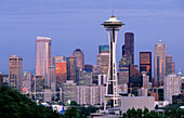 Seattle downtown from Queen Anne Hill. Washington, USA