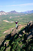 Hiker. Denali National Park. Alaska. USA