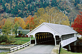 Covered bridge, Stark Village. New Hamspshire, USA