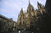 Cathedral. Barri Gotic. Barcelona. Catalonia. Spain