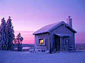 House and snow. Västerbotten. Sweden