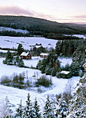 Klutmark, snowy landscape. Västerbotten. Sweden