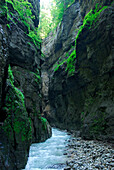 Partnachklamm, Wettersteingebirge, Garmisch-Partenkirchen, Oberbayern, Bayern, Deutschland