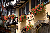 Restaurant in der Altstadt, Colmar, Elsass, Frankreich