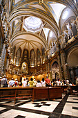 Gottesdienst, Kloster Montserrat und Benediktiner Abtei, Katalonien, Spanien